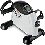 Ultrasport Mini-vélo d'appartement, appareil d'entraînement pour bras et jambes, pédalier pour les enfants et les personnes âgées avec console, résistance réglable, pour la maison et le bureau