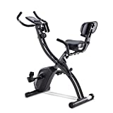 LONTEK Vélo d’appartement Pliable SJ-202 , 8 Niveaux Réglable de Résistance, Vélos d'Exercice Magnétique avec Fréquence Cardiaque, l’Équipement de Fitness Silencieux à Domicile