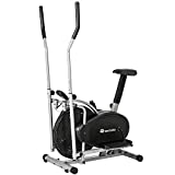 TecTake 2 en 1 ERGOMETRE Appareil DE Fitness Stepper Crosstrainer ELLIPTIQUE EXERCISEUR Cardio avec ÉCRAN LCD
