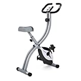 Ultrasport F-Bike 200B Vélo d'Appartement Pliant avec Capteurs de Pouls à la Main, avec Dossier Mixte Adulte, Vert, Taille unique
