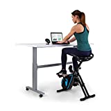 Capital Sports Azura Velo d'Appartement Pliable, Velo d'Exercice Cross Trainer, Cardio-training Maison et Bureau, Home Trainer, Pedalier d'Appartement, Vélo d'Intérieur Magnétique, Support Tablette