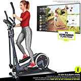 Sportstech Vélo elliptique CX625 ergomètre Compatible avec Application Smartphone, Poids d’inertie de 24 KG, entraînement avec Street View, 22 programmes de Fitness avec Fonction HRC, Porte-Tablette